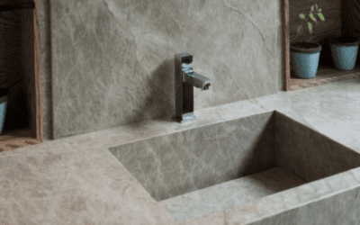 Statement-Making Bathroom Vanities with Pantai Granite
